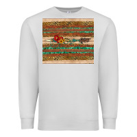 Dove Grey arrow wooden sunflower Premium Sweatshirt - Artiststas