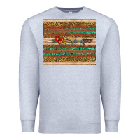 Heather Grey arrow wooden sunflower Premium Sweatshirt - Artiststas