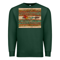 Sports Green arrow wooden sunflower Premium Sweatshirt - Artiststas