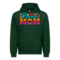 Forest Green Proud Mom Lesbian Urban Hoodie - BundleAndBundleShop