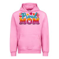 Fuchsia Pink Proud Mom Lesbian Urban Hoodie - BundleAndBundleShop
