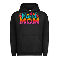Pigment Black Proud Mom Lesbian Urban Hoodie - BundleAndBundleShop