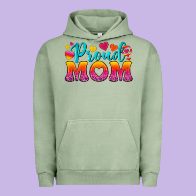 Proud Mom Lesbian Urban Hoodie Designed By Bundleandbundleshop