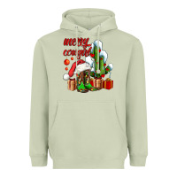 Matcha merry cowgirl  boots and cactus with gifts Heavyweight Hoodie - AdoDesignShop