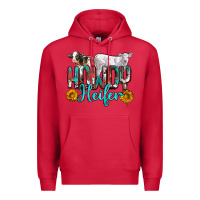 Cardinal western howdy heifer Premium Hoodie - NancyCooperArtShop
