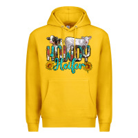 Lemon western howdy heifer Premium Hoodie - NancyCooperArtShop