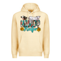Pina Colada western howdy heifer Premium Hoodie - NancyCooperArtShop