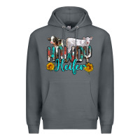 Rock western howdy heifer Premium Hoodie - NancyCooperArtShop