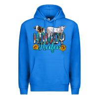 True Royal western howdy heifer Premium Hoodie - NancyCooperArtShop