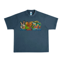 Midnight Navy peace love free bird Urban Heavy Tee - Zillion Design Studio