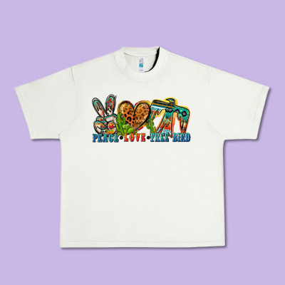 Urban Heavy Tee peace love free bird