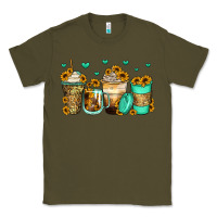 Army Green sunflowers coffee cups Classic Tee - Zillion Design Studio