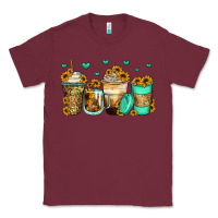 Burgundy sunflowers coffee cups Classic Tee - Zillion Design Studio