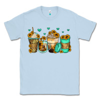 Dusty Blue sunflowers coffee cups Classic Tee - Zillion Design Studio
