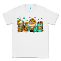 White sunflowers coffee cups Classic Tee - Zillion Design Studio