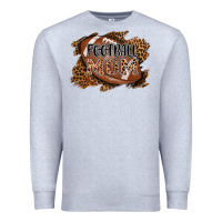 Heather Grey football mom Premium Sweatshirt - AdoDesignShop