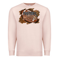 Pale Pink football mom Premium Sweatshirt - AdoDesignShop