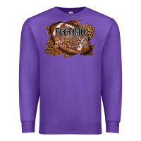 Purple football mom Premium Sweatshirt - AdoDesignShop