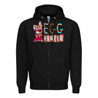 Black Egg Hunter Zipper Hoodie - CowhideDigitalArt