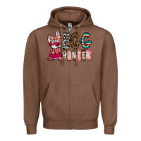 Chestnut Egg Hunter Zipper Hoodie - CowhideDigitalArt