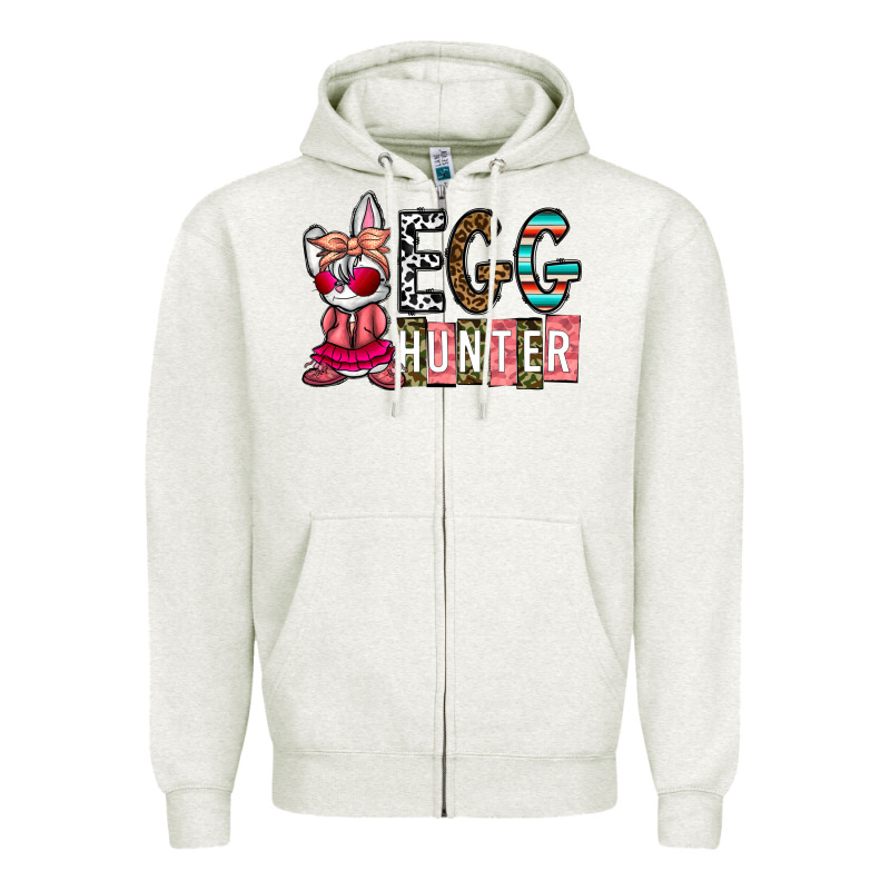 Egg Hunter Zipper Hoodie by CowhideDigitalArt | Teevron