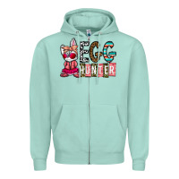 Seafoam Egg Hunter Zipper Hoodie - CowhideDigitalArt