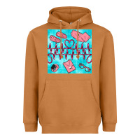 Meerkat nurse heart beat seamless pattern Heavyweight Hoodie - BundleAndBundleShop