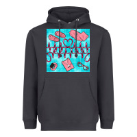 Smoke nurse heart beat seamless pattern Heavyweight Hoodie - BundleAndBundleShop