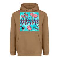 Toasted Coconut nurse heart beat seamless pattern Heavyweight Hoodie - BundleAndBundleShop
