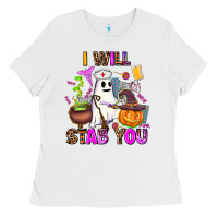 White i will stab you nurse Ladies Tee - AdoDesignShop