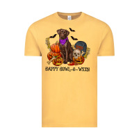 Vintage Mustard Happy Howl-o-ween Vintage Tee - RanaPortraitStore