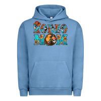 Pigment Pebble Blue Western Rodeo Mom Urban Hoodie - BundleAndBundleShop