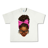 Pistachio afro messy bun pink bow Urban Heavy Tee - texasbilliewilder