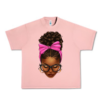 Salmon afro messy bun pink bow Urban Heavy Tee - texasbilliewilder