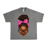 Tornado afro messy bun pink bow Urban Heavy Tee - texasbilliewilder