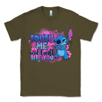 Army Green touch me and i will bite you stitch Classic Tee - Zillion Design Studio