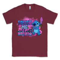 Burgundy touch me and i will bite you stitch Classic Tee - Zillion Design Studio