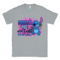 Heather Grey touch me and i will bite you stitch Classic Tee - Zillion Design Studio
