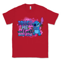 Red touch me and i will bite you stitch Classic Tee - Zillion Design Studio