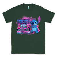 Sports Green touch me and i will bite you stitch Classic Tee - Zillion Design Studio
