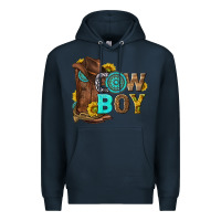 Navy western cowboy Premium Hoodie - NancyCooperArtShop