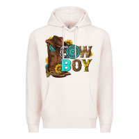 Pale Pink western cowboy Premium Hoodie - NancyCooperArtShop