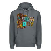 Rock western cowboy Premium Hoodie - NancyCooperArtShop