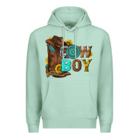 Seafoam western cowboy Premium Hoodie - NancyCooperArtShop