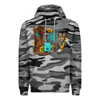 Slate Camo western cowboy Premium Hoodie - NancyCooperArtShop