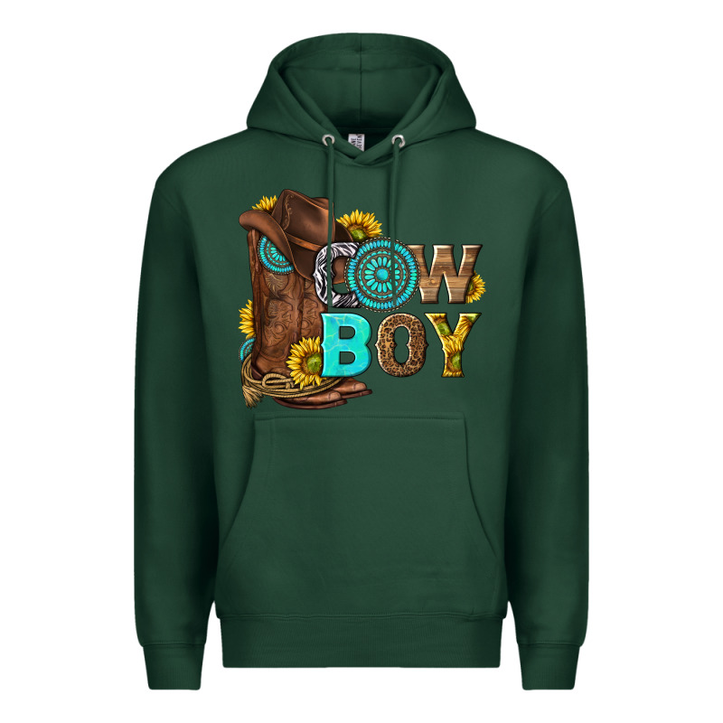 Western Cowboy Premium Hoodie by NancyCooperArtShop | Teevron