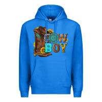 True Royal western cowboy Premium Hoodie - NancyCooperArtShop