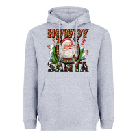 Heather Grey howdy santa Heavyweight Hoodie - AdoDesignShop