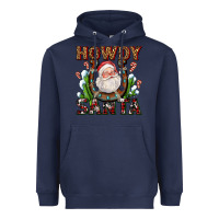 Navy howdy santa Heavyweight Hoodie - AdoDesignShop
