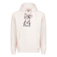 Pale Pink tiger cute animals Premium Hoodie - RanaPortraitStore